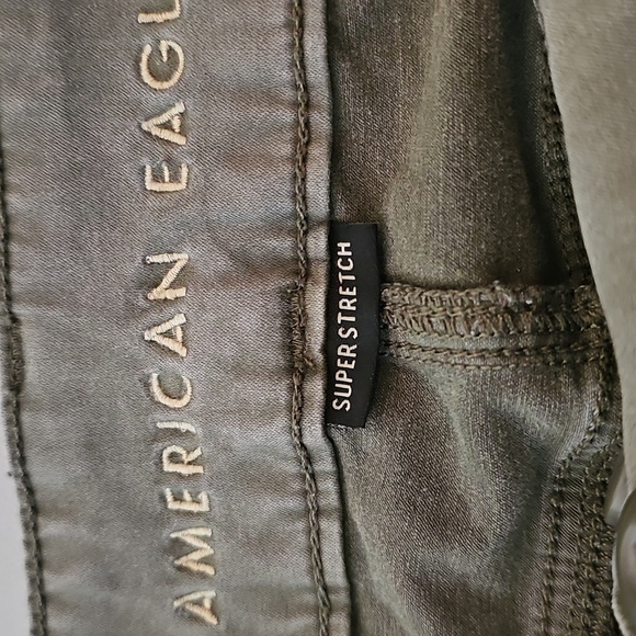 American Eagle Super Stretch Green Size 8 Super High Rise Jeggings - Picture 5 of 7